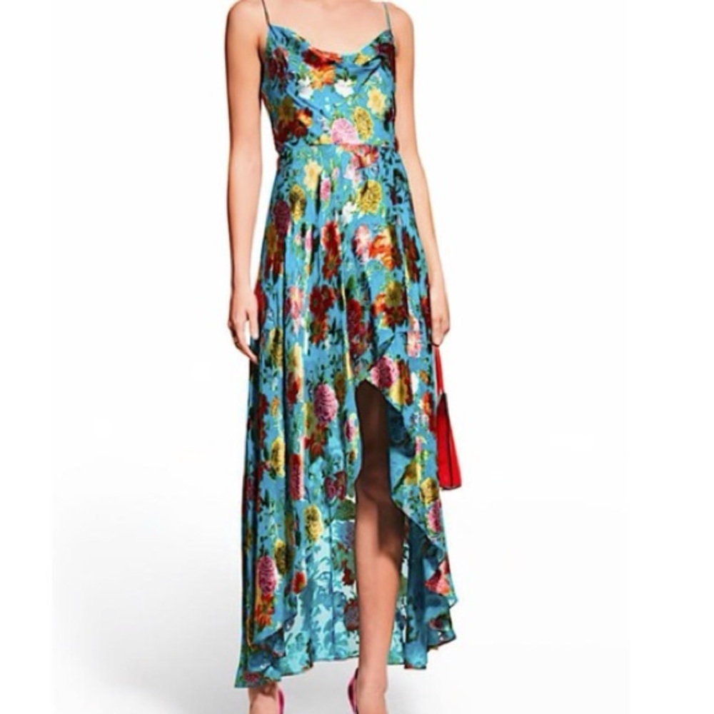 🚨PRICE DROP🚨 New Alice + Olivia Christina Floral High-Low Dress, size 10